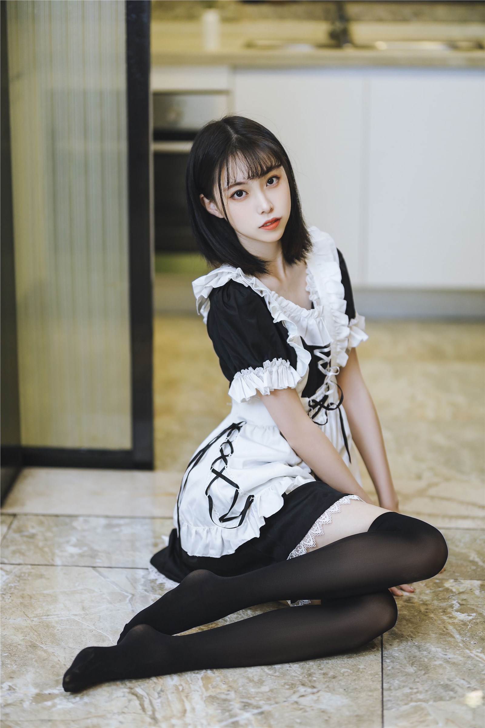 Xu LAN short skirt maid(11)